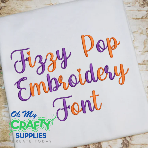 Fizzy Pop Embroidery Font (BX Included) (FLV) For Cheap