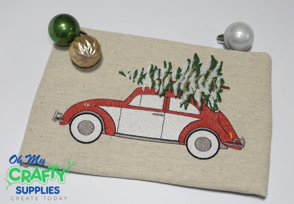 Christmas Tree Beetle Embroidery Design on Sale