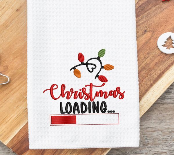 Christmas Loading... Embroidery Design Online