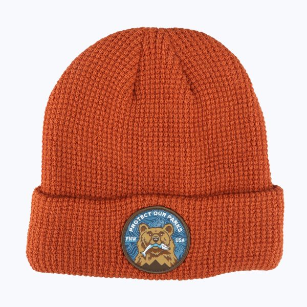 Protect Our Parks Bear Recycled Waffle Beanie Supply