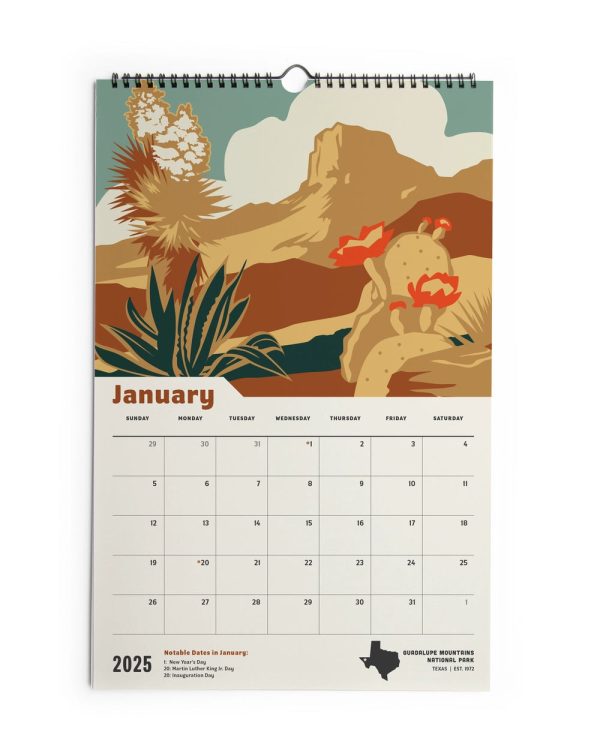 2025 National park Calendar on Sale - Image 2