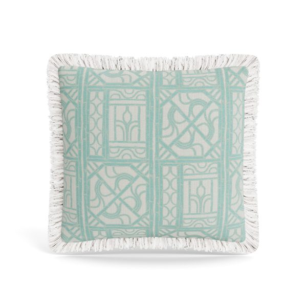 Bamboo Lattice Pillow with Trim Online Hot Sale