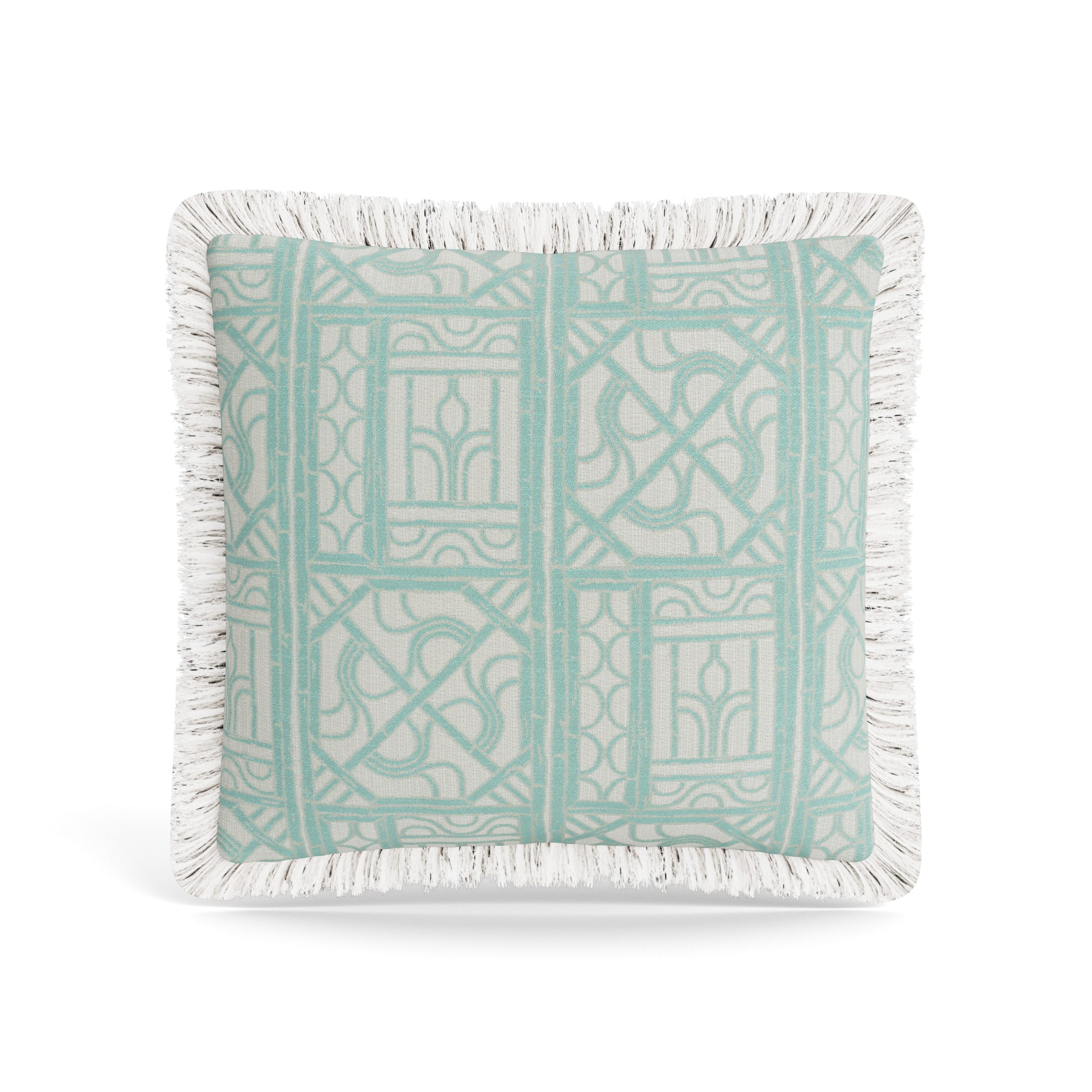 Bamboo Lattice Pillow with Trim Online Hot Sale