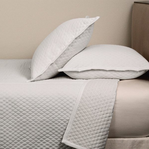 Faux Flax Coverlet Set - Ivory on Sale - Image 3